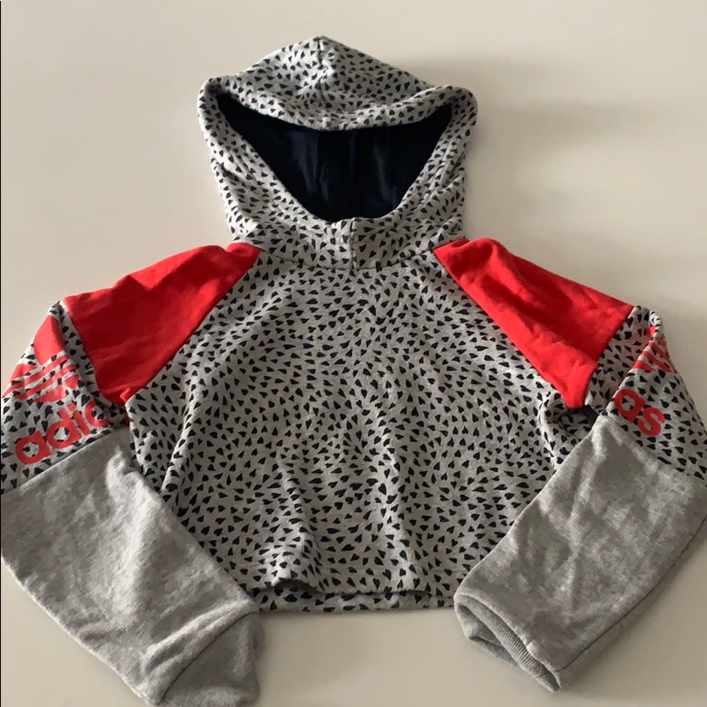 Adidas Kids crop hoodie size xs (7-8Y)